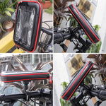OKD バイク・自転車用タッチスクリーン防水スマホバッグホルダー、S、M-4、L-3、XL-4