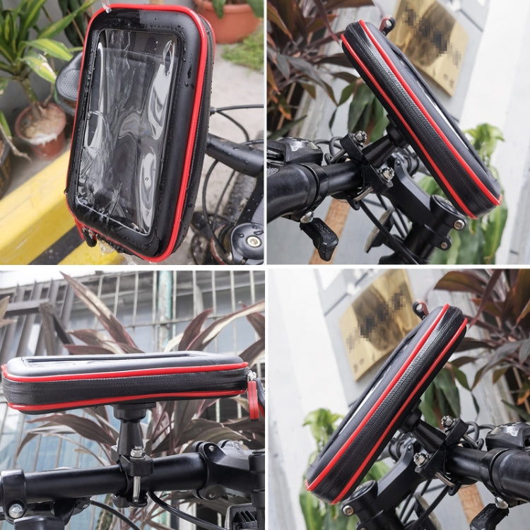 OKD バイク・自転車用タッチスクリーン防水スマホバッグホルダー、S、M-4、L-3、XL-4