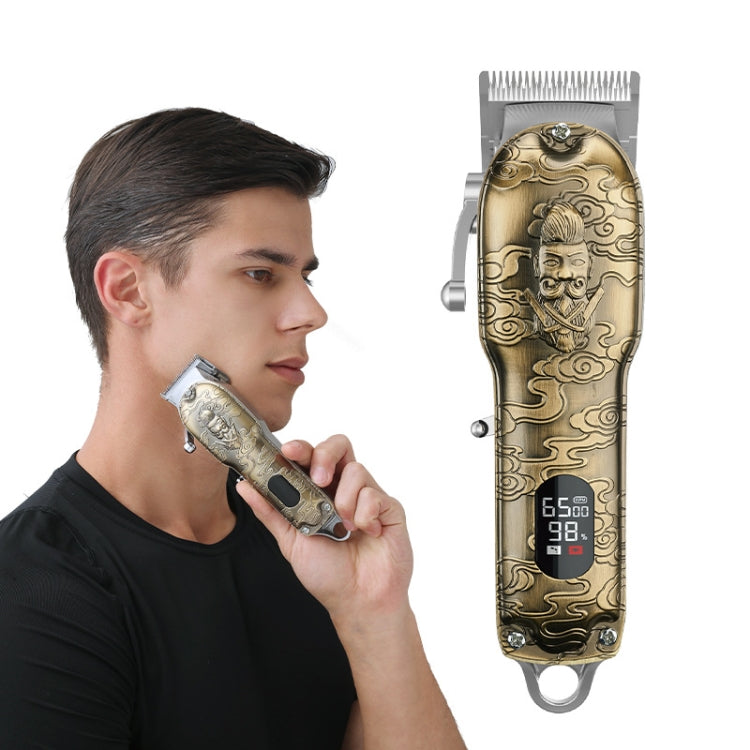 RESUXI レトロ ピアジェ ヘアクリッパー LCDデジタルディスプレイ 高出力ヘアクリッパー、JM-106 EUプラグ
