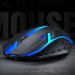 2個セット T-WOLF V1 USBインターフェース 3ボタン 1200 DPI 有線マウス 7色バックライトゲーミングマウス ケーブル長さ: 1.35m
