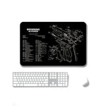 2枚セット 熱転写滑り止め片面オフィスゲーミングマウスパッド、2mm、3mm、4mm、5mm