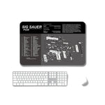 2枚セット 熱転写滑り止め片面オフィスゲーミングマウスパッド、2mm、3mm、4mm、5mm