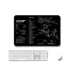2枚セット 熱転写滑り止め片面オフィスゲーミングマウスパッド、2mm、3mm、4mm、5mm