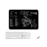 2枚セット 熱転写滑り止め片面オフィスゲーミングマウスパッド、2mm、3mm、4mm、5mm
