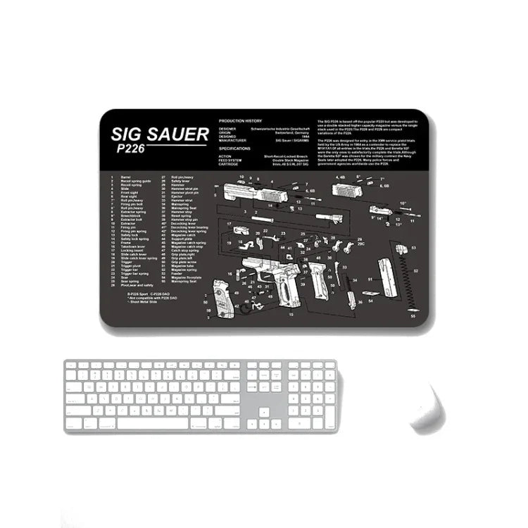 2枚セット 熱転写滑り止め片面オフィスゲーミングマウスパッド、2mm、3mm、4mm、5mm