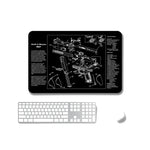 2枚セット 熱転写滑り止め片面オフィスゲーミングマウスパッド、2mm、3mm、4mm、5mm