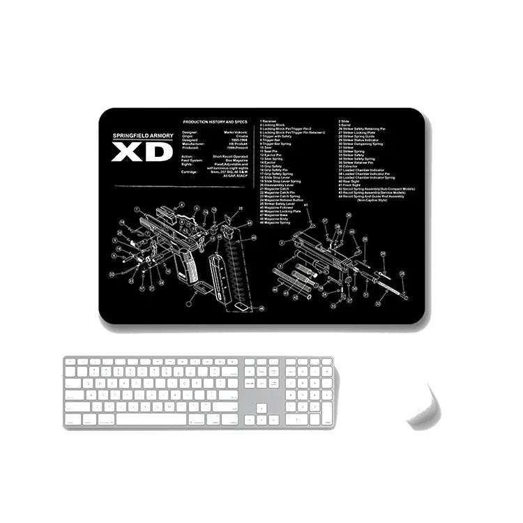 2枚セット 熱転写滑り止め片面オフィスゲーミングマウスパッド、2mm、3mm、4mm、5mm