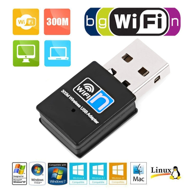 RTL8192EU 300Mbps ミニUSB無線ネットワークカード