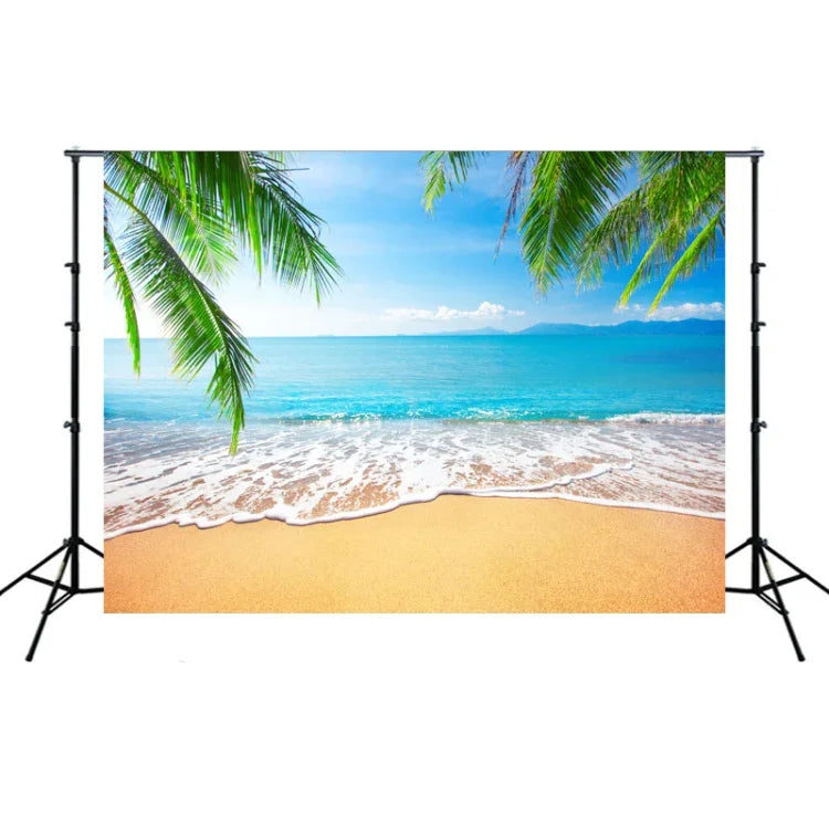 2.1m X 1.5m ヤシの木 海景撮影用布
