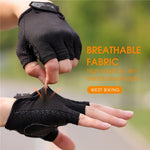 WEST BIKING YP0211218 サイクリング用通気性ショートグローブ 滑り止めハーフフィンガーグローブ, M, L, XL, 2XL