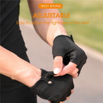 WEST BIKING YP0211218 サイクリング用通気性ショートグローブ 滑り止めハーフフィンガーグローブ, M, L, XL, 2XL