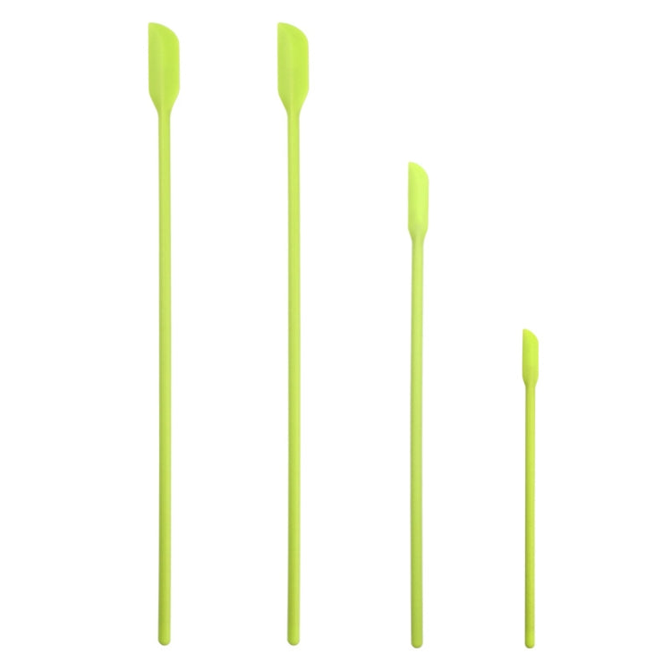 4in1シリコンミニ尖ったスクレーパー 伸長用化粧品ボトルスクレーパー ジャムスパチュラセット、4in1レッド、4in1ブラック、4in1カラフル、4in1パープル、4in1グリーン