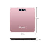 AOHANG7 家庭用精密体重計、電池式バージョン（レッド）、電池式バージョン（ローズゴールド）、電池式バージョン（光沢ブラック）