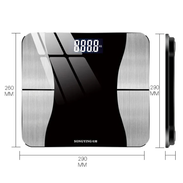 SONGYING SY06 スマート体脂肪計 家庭用体重計、充電式バージョン（290x260mm）