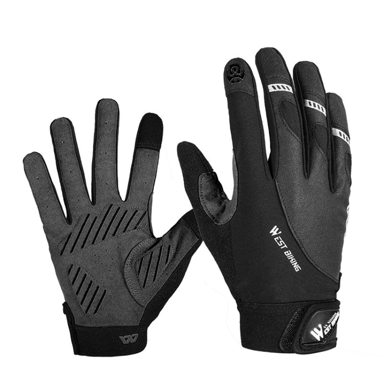 WEST BIKING YP0211209 自転車用グローブ 衝撃吸収 防滑 タッチスクリーングローブ、M、L、XL