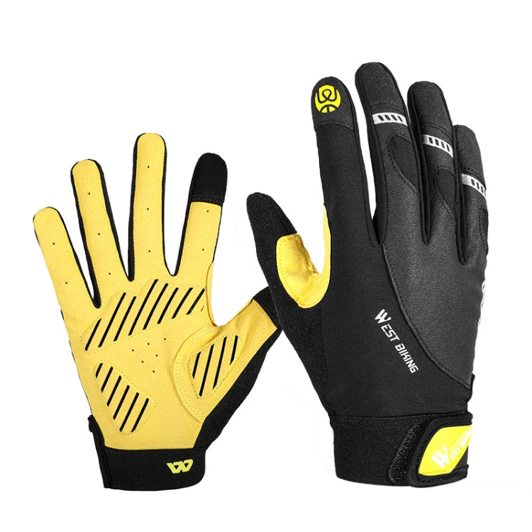 WEST BIKING YP0211209 自転車用グローブ 衝撃吸収 防滑 タッチスクリーングローブ、M、L、XL