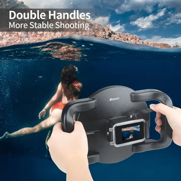 SHOOT XTGP559 ドームポート水中ダイビングカメラレンズ透明カバー ハウジングケース GoPro HERO9 Black用、GoPro HERO9 Black用
