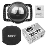 SHOOT XTGP559 ドームポート水中ダイビングカメラレンズ透明カバー ハウジングケース GoPro HERO9 Black用、GoPro HERO9 Black用