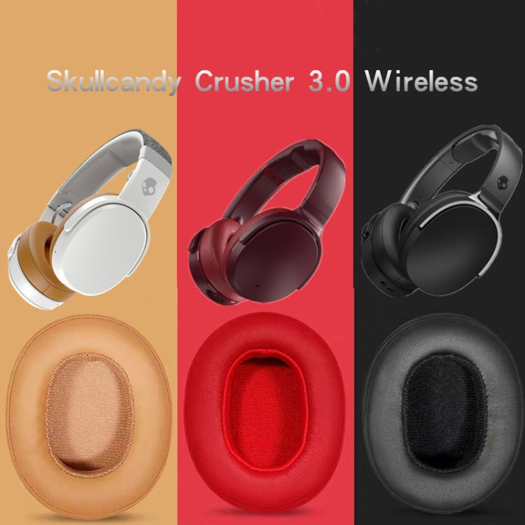 2個セット ヘッドホン用スポンジカバー Skullcandy Crusher 3.0 ワイヤレス対応、Skullcandy Crusher 3.0（ブラック）、Skullcandy Crusher 3.0（イエロー）、Skullcandy Crusher 3.0（レッド）