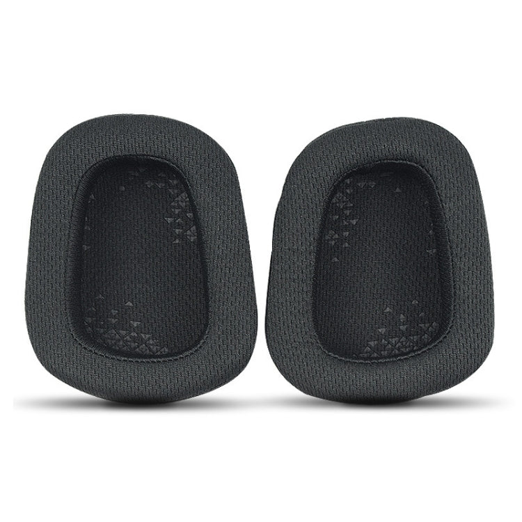2個セット D0005 ヘッドホン用スポンジカバー ヘッドホンイヤーマフ Logitech G633 / G933 / G933S対応、カラー：ネットクロス、ネットクロス、プロテインスキン
