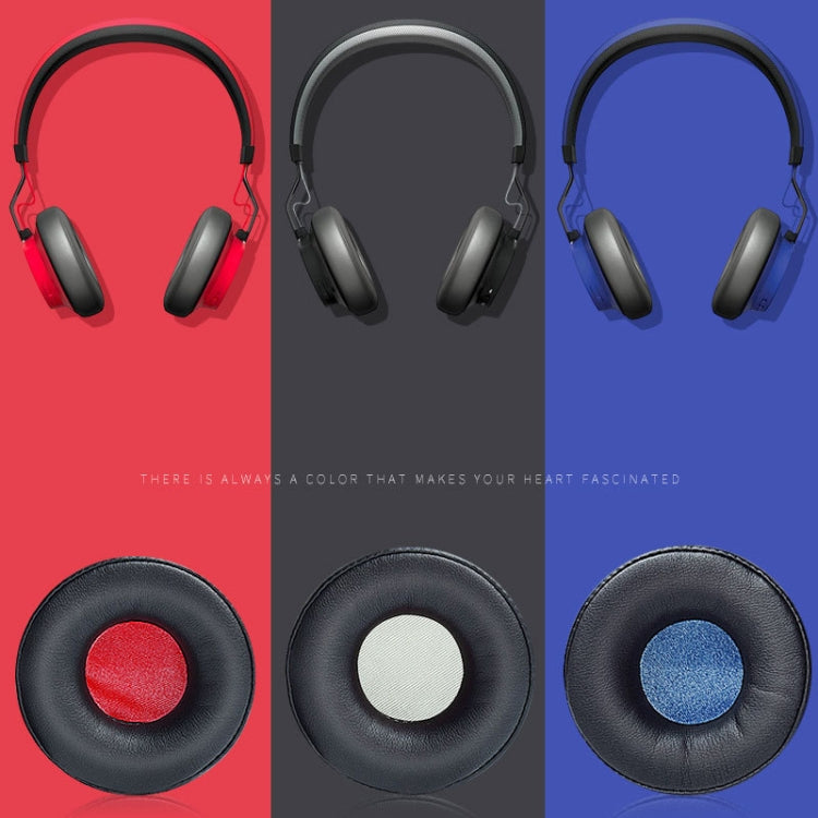 2個セット Jabra Revo Wireless用 ヘッドホンスポンジカバーヘッドホンレザーカバー カラー：ブラック ブラックネット、ブラック ブラックネット、ブラック レッドネット、ブラック ブルーネット、ホワイト ホワイトネット、ブラック グレーネット