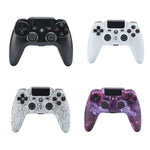ZR486 ワイヤレスゲームコントローラー PS4用、ホワイト、ブラック、バースト、パープルスターリースカイ
