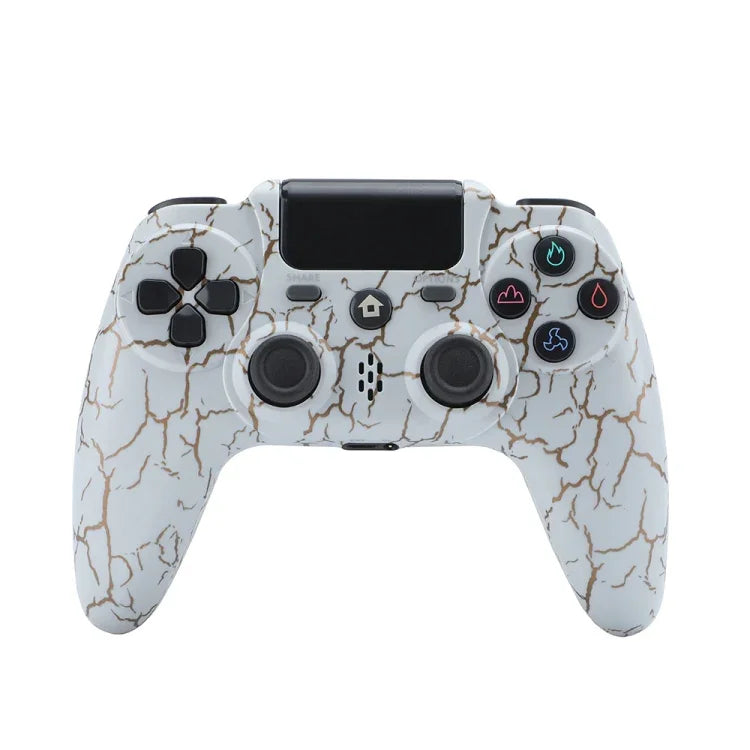 ZR486 ワイヤレスゲームコントローラー PS4用、ホワイト、ブラック、バースト、パープルスターリースカイ