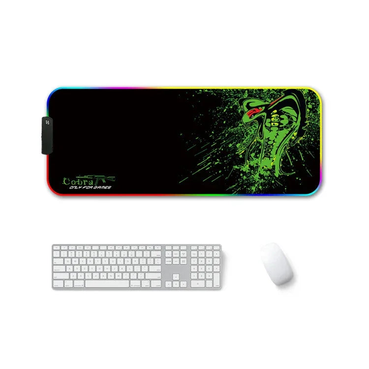 F-01 ゴム熱転写RGB発光滑り止めマウスパッド、250x350x3mm、250x350x4mm、260x390x3mm、260x390x4mm、300x350x3mm
