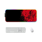 F-01 ゴム熱転写RGB発光滑り止めマウスパッド、350x900x3mm、350x900x4mm、400x900x3mm、400x900x4mm