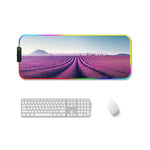 F-01 ゴム熱転写RGB発光滑り止めマウスパッド、350x900x3mm、350x900x4mm、400x900x3mm、400x900x4mm