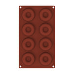 オーブン用ベーキングツール シリコンケーキドーナツ型 8個用ブラウン、6個用ブルー、6個用パープル、6個用グリーン、6個用オレンジ、6個用イエロー、6個用レッド