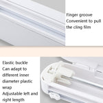 吸盤式ラップカッター 家庭用プラスチックラップ調整可能収納カッティングボックス 吸盤付きラップカッター