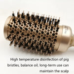 High Temperature Resistant Ceramic Bristles Roller Comb Nylon Needle Cylinder Curling Comb, 25, 32, 45, 53