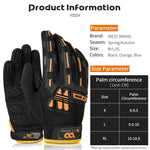WEST BIKING YP0211208 ライディンググローブ バイク用ロングフィンガー 防滑 タッチスクリーングローブ、M、L、XL
