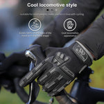 WEST BIKING YP0211208 ライディンググローブ バイク用ロングフィンガー 防滑 タッチスクリーングローブ、M、L、XL
