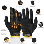 WEST BIKING YP0211208 ライディンググローブ バイク用ロングフィンガー 防滑 タッチスクリーングローブ、M、L、XL
