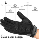 WEST BIKING YP0211208 ライディンググローブ バイク用ロングフィンガー 防滑 タッチスクリーングローブ、M、L、XL