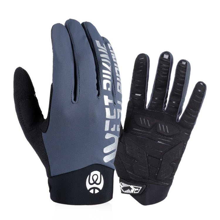 WEST BIKING YP0211214 ロングフィンガー 衝撃吸収 防滑 タッチスクリーングローブ サイクリングスポーツグローブ、M、L、XL
