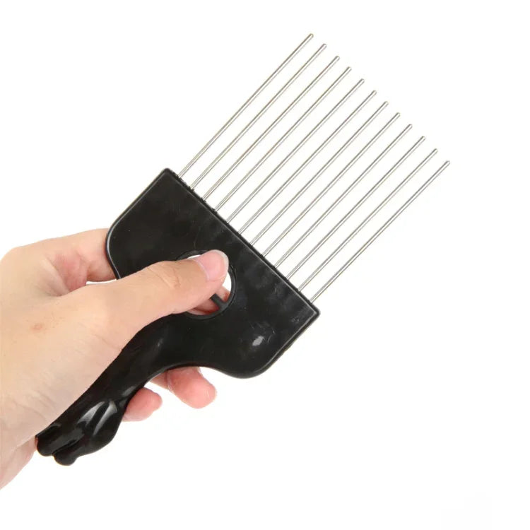 3個セット 美容用スチール針オイルヘアコーム プラスチックヘアカット先端コーム、P2020、P2021、C6、C5