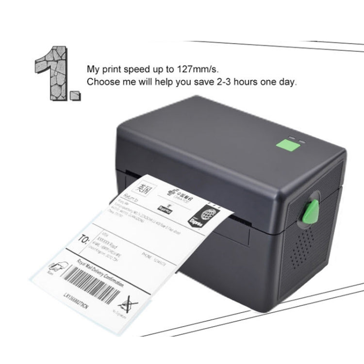 XP-108B 4インチ 108mm ラベルプリンター サーマルバーコードプリンター 配送ラベルプリンター UPS DHL USPS DPD POCHTA USBバーコードメーカー、EUプラグ、USB、USB＋Bluetoothバージョン