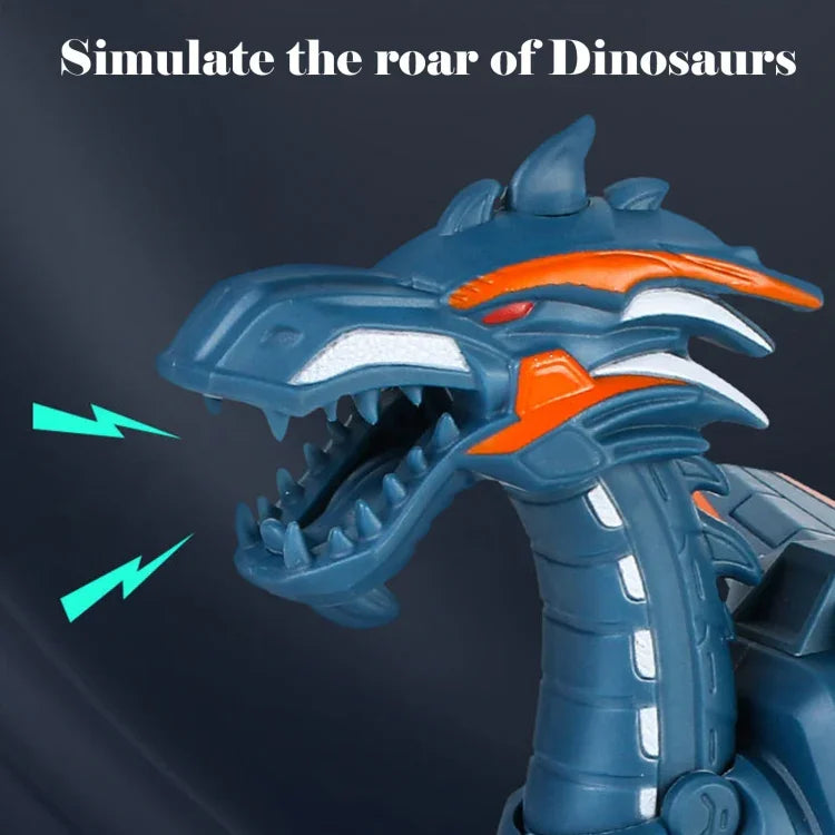 電動メカニカル恐竜おもちゃ シミュレーション動物おもちゃ 多機能サウンド＆ライトおもちゃ、スタイル：スプレーブルー、スプレーダークブラック、ノースプレーグレー、ノースプレーグリーン