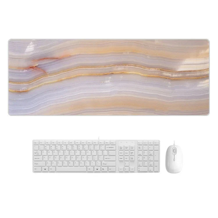 Marbling Wear-Resistant Rubber Mouse Pad, 300x700x5mm, 300x800x2mm, 300x800x3mm