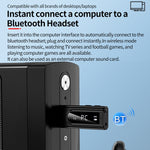 USB車載Bluetooth 5.0アダプター レシーバー FM + AUXオーディオ デュアル出力ステレオ送信機、K9 ブラック