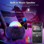DQ-M3 LED回転星空ライト Bluetooth音楽 プラネット オーシャンプロジェクター TFカード対応、スタイル：USB＋Bluetooth、バッテリー＋Bluetooth