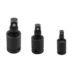 Windurate ユニバーサルジョイントコネクター 電動レンチスリーブジョイント 電気ステアリングヘッド 仕様：1/4インチ、1/4インチ、1/2インチ、3/8インチ