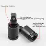 Windurate ユニバーサルジョイントコネクター 電動レンチスリーブジョイント 電気ステアリングヘッド 仕様：1/4インチ、1/4インチ、1/2インチ、3/8インチ