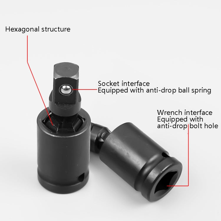 Windurate ユニバーサルジョイントコネクター 電動レンチスリーブジョイント 電気ステアリングヘッド 仕様：1/4インチ、1/4インチ、1/2インチ、3/8インチ