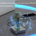 M.2 NGFF / NVME ソリッドステートドライブ底部 USB3.1 ノートパソコン外付けSSDモバイルハードディスクソケット、スタイル：SD01 (M.2 SATAプロトコル)、SD02 (M.2 NVMEプロトコル)