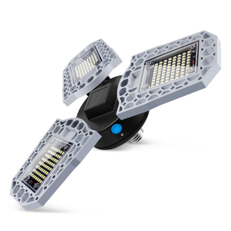 LED工業用採掘ライト 防水ライトセンサー 折りたたみ式三葉ガレージランプ、60W、80W、100W