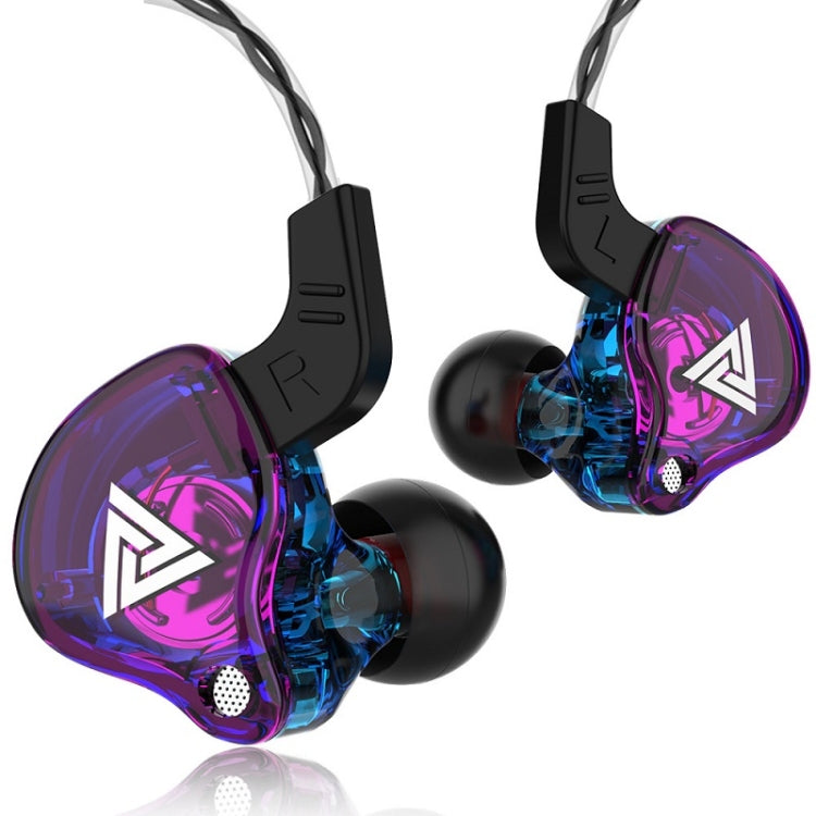 QKZ AK6 2ペア インイヤー 3.5mm 有線サブウーファースポーツイヤホン